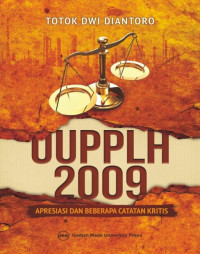 Image of UUPPLH 2009 : Apresiasi dan Beberapa Catatan Kritis